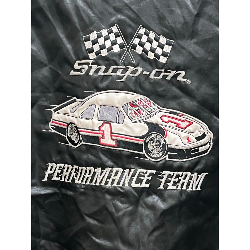 Snap-On Tools Performance ‘80s Black Swingster Sa… - image 7